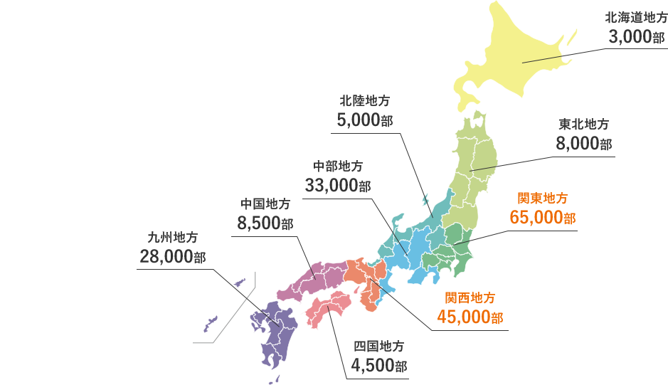 住生活新聞購読者分布